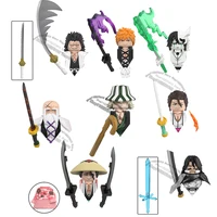 WM6164 BLEACH Anime Cartoon Bricks WM Blocks Dolls Kurosaki Ichigo Hitsugaya Toushirou Mini Action Toy Figures Building Blocks 1