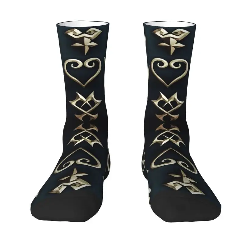 Disney Kingdom Hearts Box Art Dress Socks Mens Womens Warm Funny Novità Anime Game Crew Socks