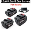 6.0Ah 4.0Ah 2.0Ah Rechargeable Lithium Battery For Makita For Cordless Car Polisher Water Gun Angle Grinder Power Tool Batteries 1