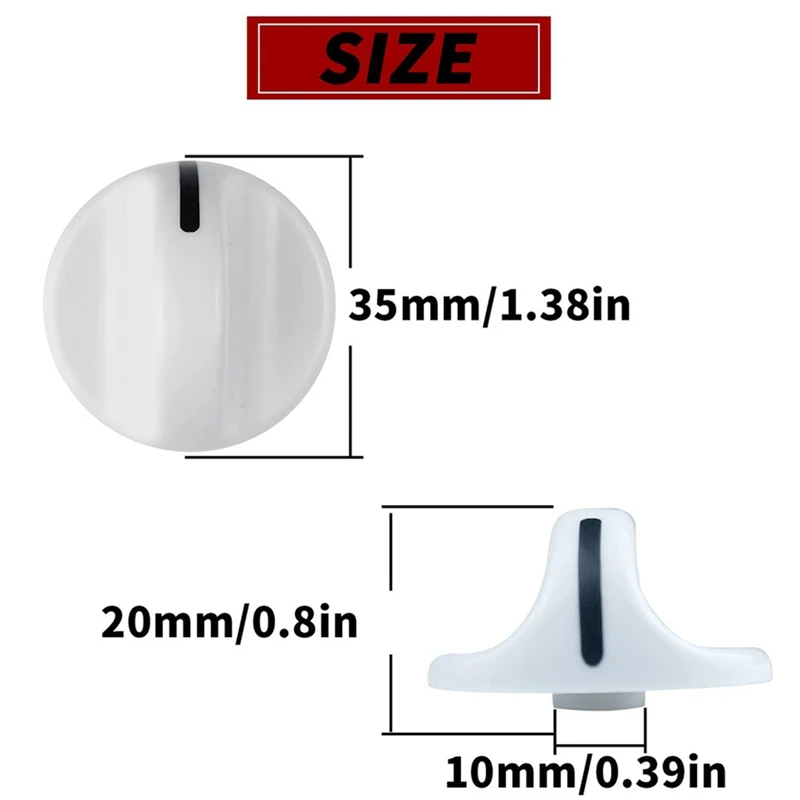 2X 131965300 Dryer Timer Knob Replacement Spare Parts Accessories Replaces 131666601 131666604 AP2107936 PS419092 5