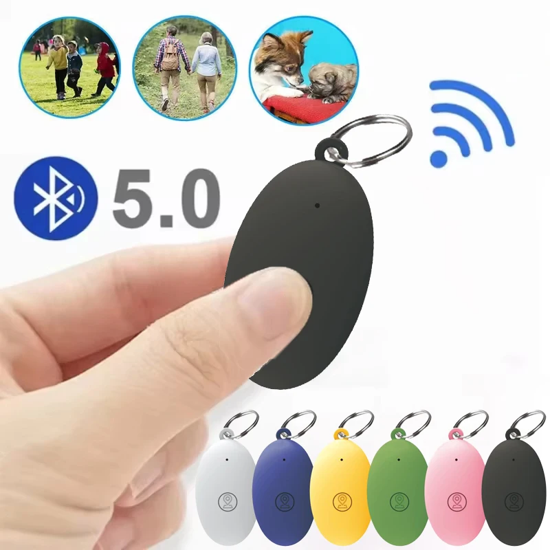 Mini Smart GPS Tracker Mini Anti-Lost Bluetooth Locator Tracer for Dog Cat Kids Car Wallet Key Finder Pet Collar Dog Accessories