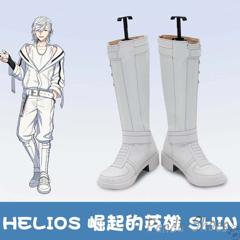 

Game HELIOS Rising Heroes Shin Cosplay Shoes Anime Game Cos Comic Cosplay Costume Prop Shoes for Con Halloween Party