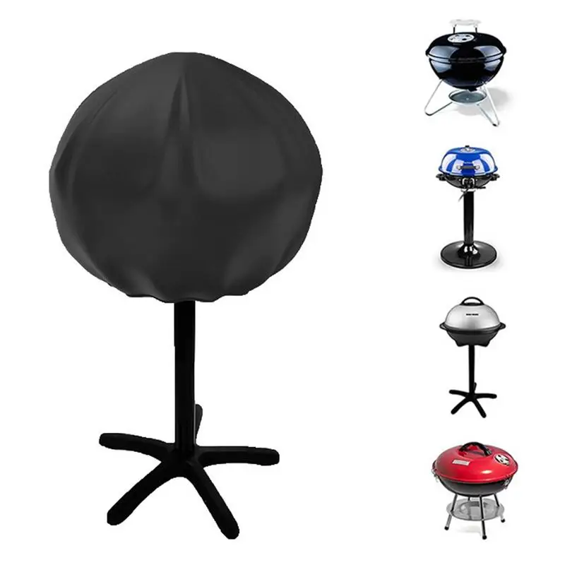 BBQ grill Cover Outdoor Dust Waterproof small Grill Cover Rain Protective Outdoor Barbecue Round