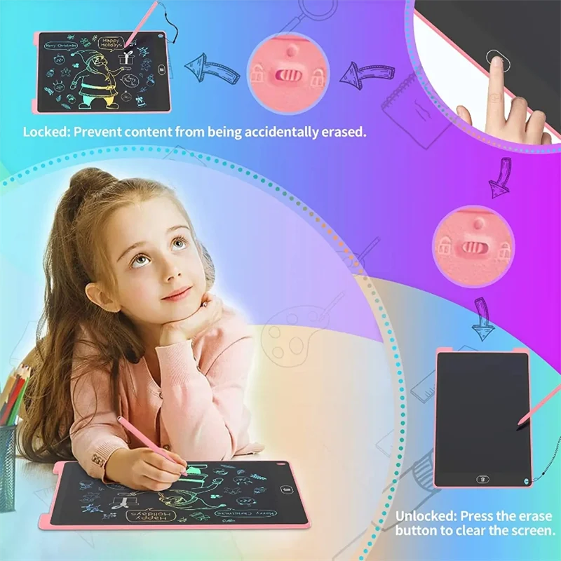 어린이 그래피티 스케치패드 장난감, 8.5 인치 LCD 쓰기 태블릿, 어린이 마술 슬레이트 그리기 칠판 스크린, 교육용 어린이 G, 1 개