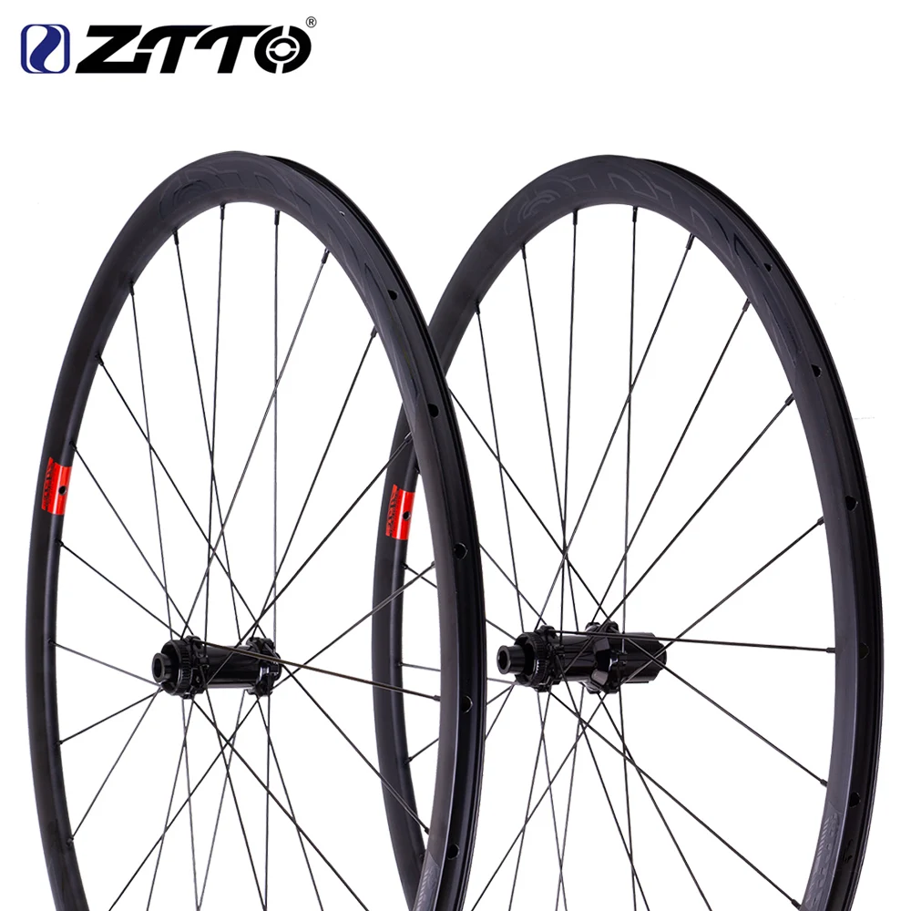 Paire De Roues Vélo Route 700c Frein à Disque - Alliage Aluminium - Noir