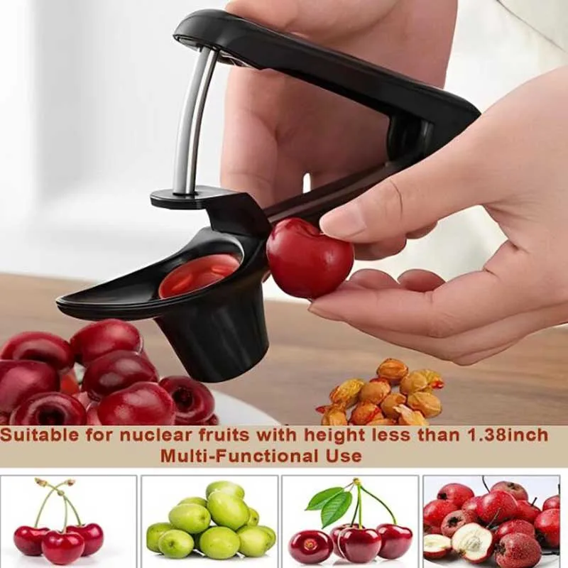 Portable Cherry Pitter Tool Fruit Pit Remover for Cherries Corer Stoner Seed Tool Kitchen Fruit Tools