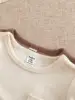 4-Piece Set New Summer Waffle Short Sleeve Shorts Comfortable Solid Color Simple All-In-One Baby Boy Suit Casual Fashion 3