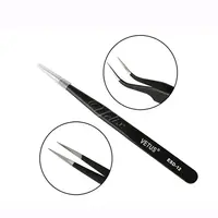 Vetus ESD Anti-Static Stainless Steel Volume Tweezers For Eyelash Extension Tweezers Eyelash Nipper Crafts Makeup Tools 1