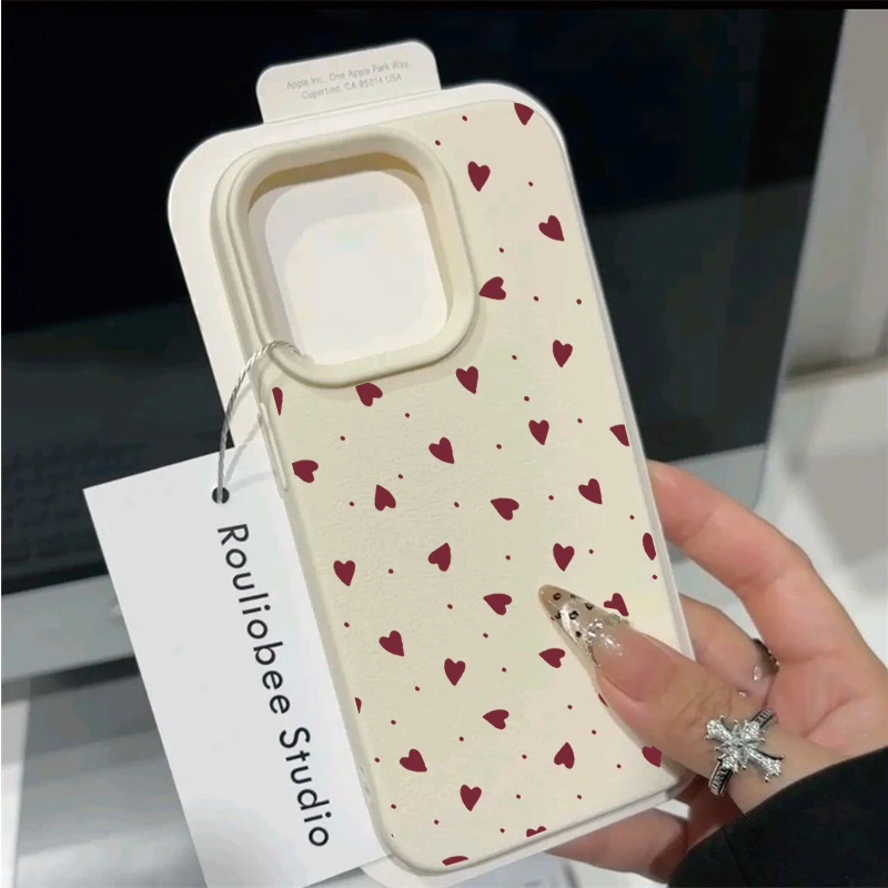 Love Heart Protective Phone Case - Stylish and Durable Cover