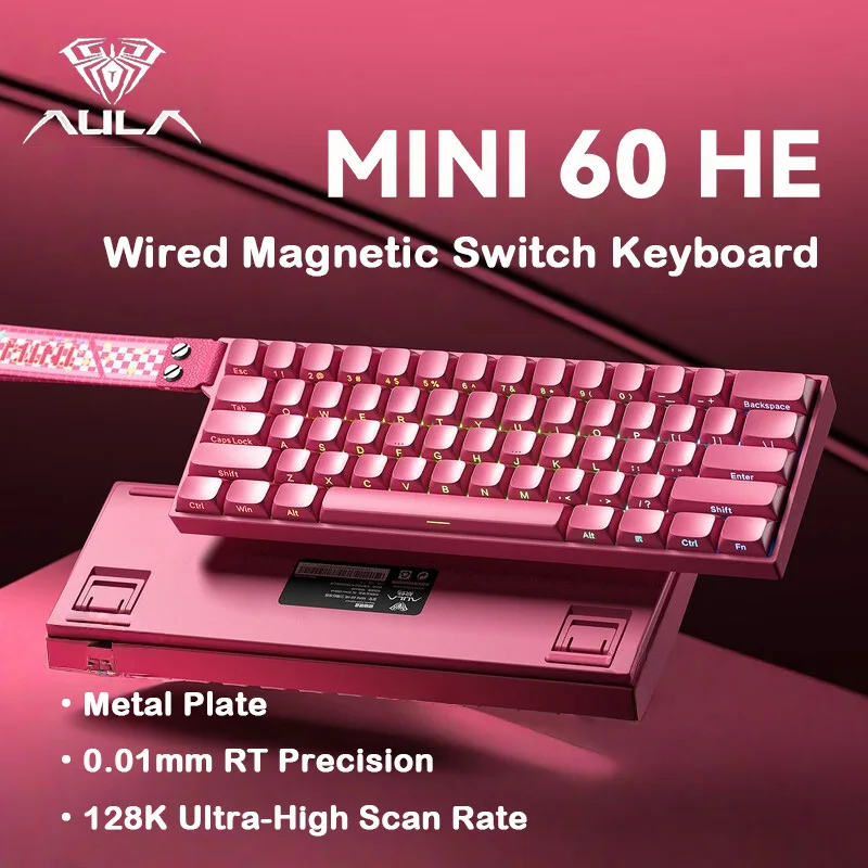 รูปสินค้า คีย์บอร์ดเกมมิ่ง Mini60 ทนทาน แม่นยำ 3 โหมดเชื่อมต่อ