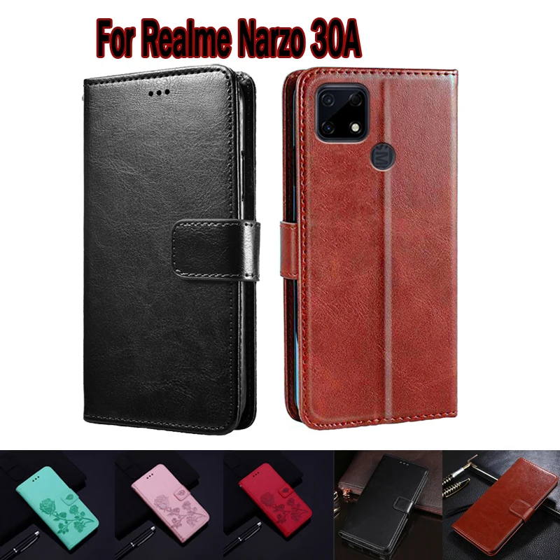 

Флип-чехол для телефона, кожаный чехол-книжка для Realme Narzo 30A RMX3171