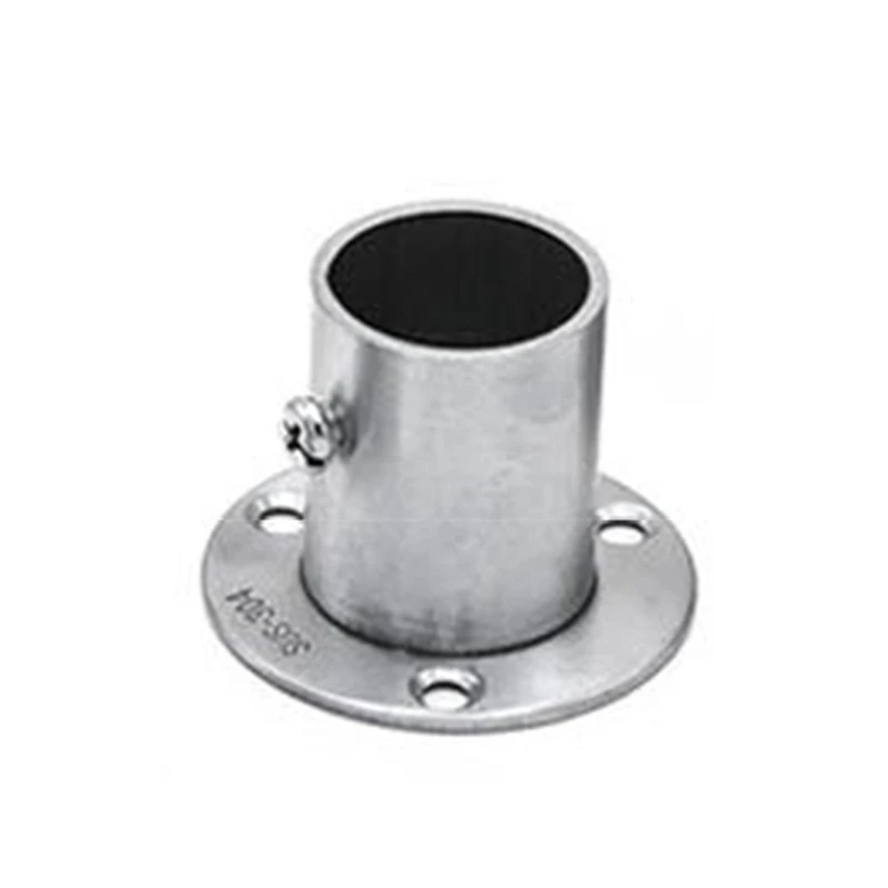 Wardrobe Bracket Stainless Steel Closet Rod Flange Holder Shower Curtain Socket Bracket Support for Pipe 16mm 19mm 22mm 25mm 32mm