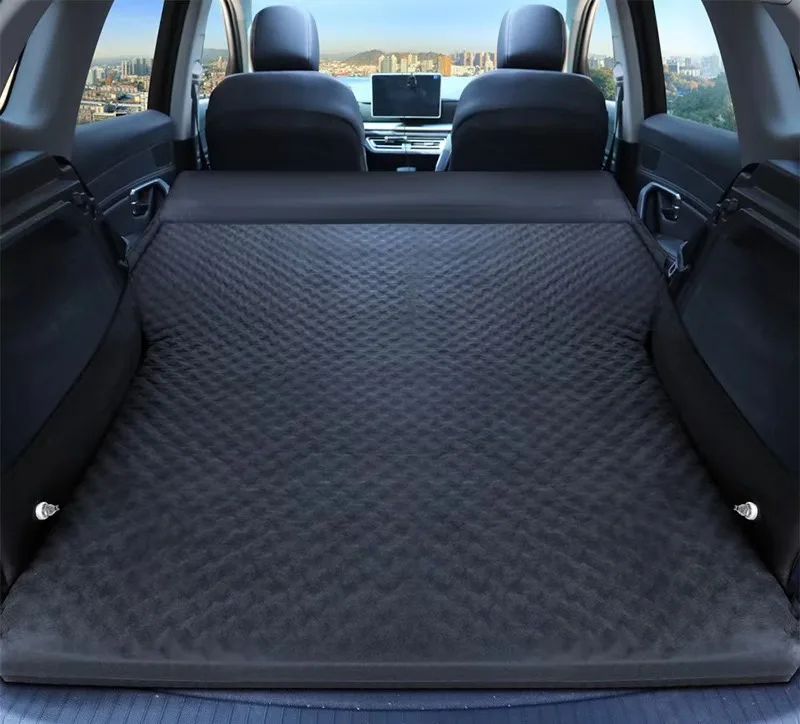 New For SUV Trunk Travel Air Cushion Inflatable Air Mattress Outdoor Camping Inflatable Special Suede Fabric Car Travel Bed