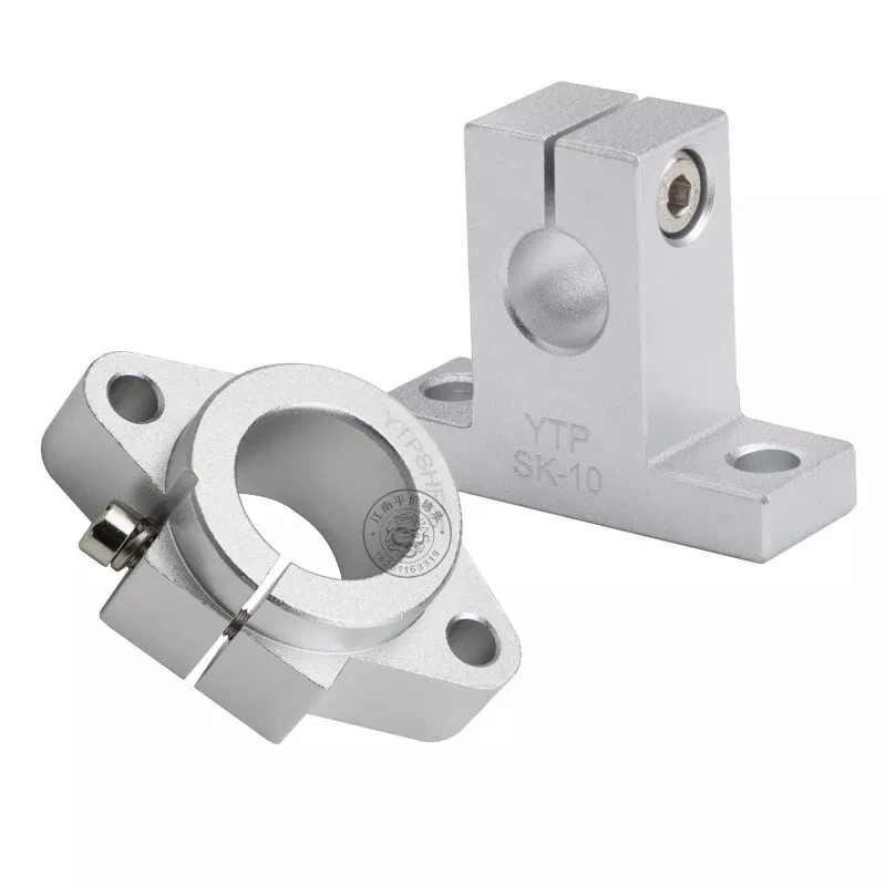 Staffa Supporto Albero Lineare SHF – Fori 6-60 Mm – Alluminio Argentato – Nuova