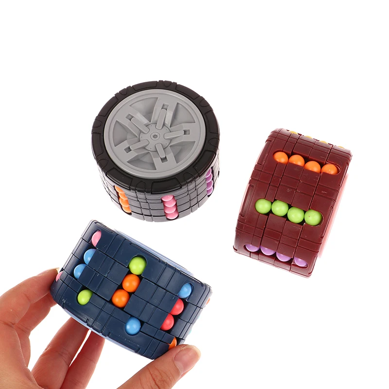 

Innovative Puzzle Games Magical Bean Gyro Rotate Slide Relieve Stress For Children Educational 3D Cylinder Cube Toy