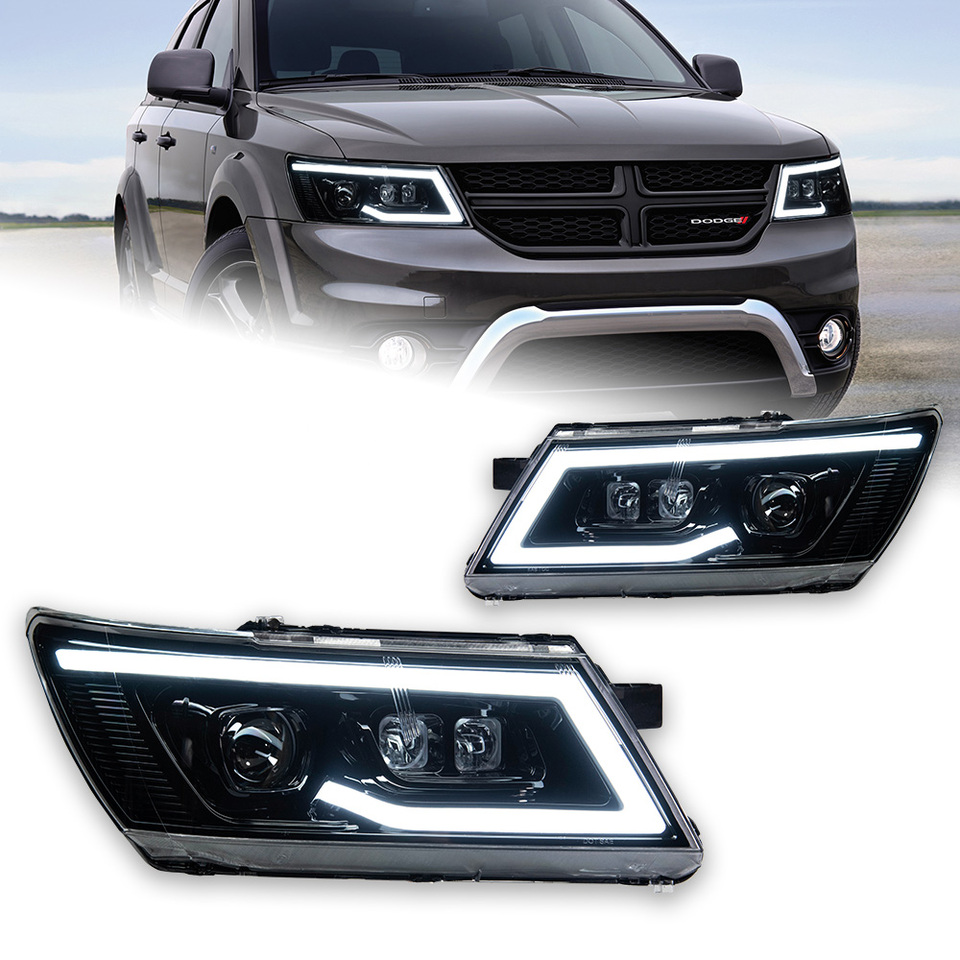AKD Car Styling for Dodge JCUV Journey 2009-2016 LED Headlight Fiat Freemont LED DRL Hid Angel Eye Bi Xenon Beam Accessories