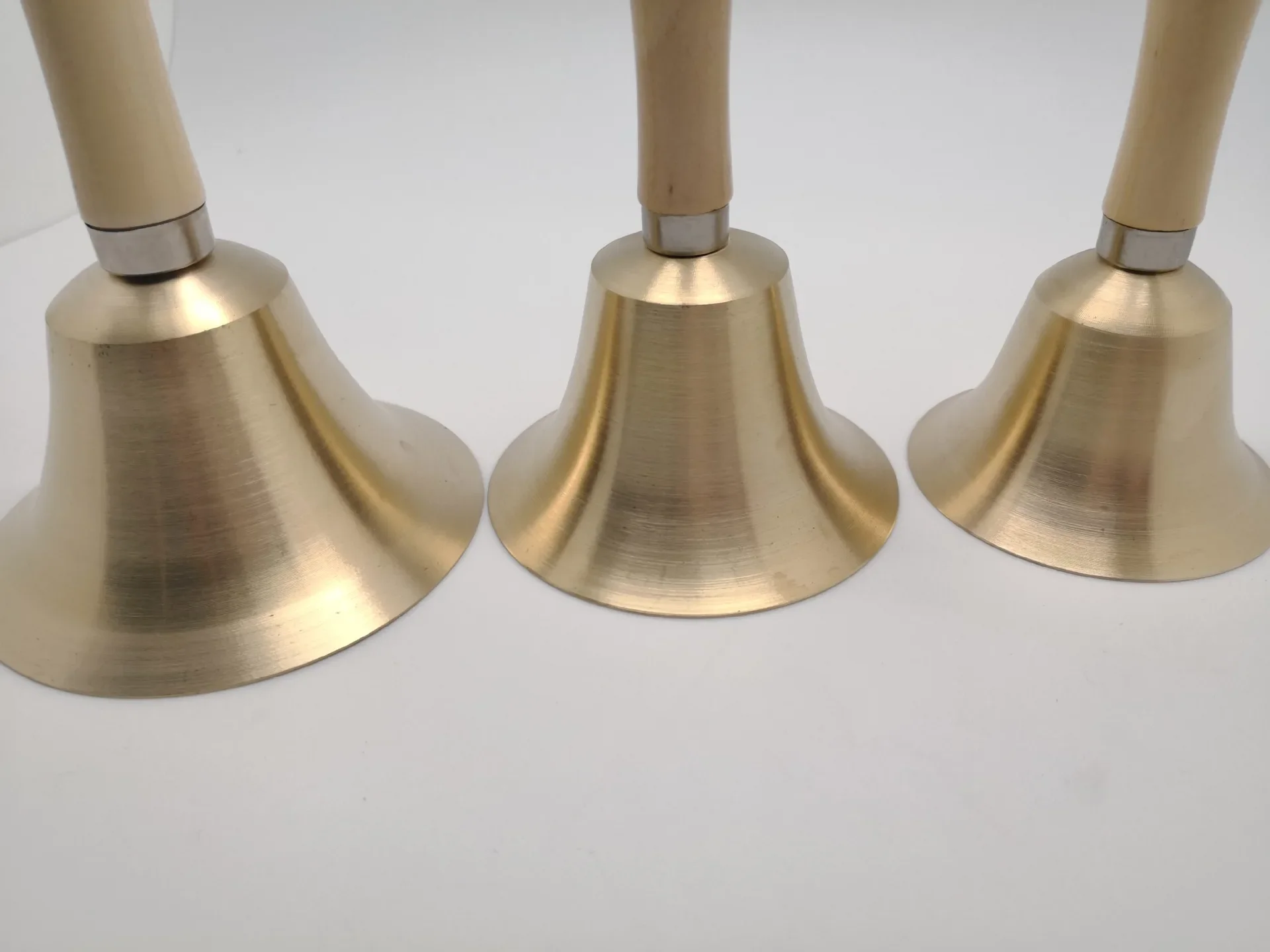 Wooden Handle Copper Bell 8-17CM for Noble Reception Dinner Shop Hotel Church School Christmas Hand bell christmas bell jingle bells brass bell home decor