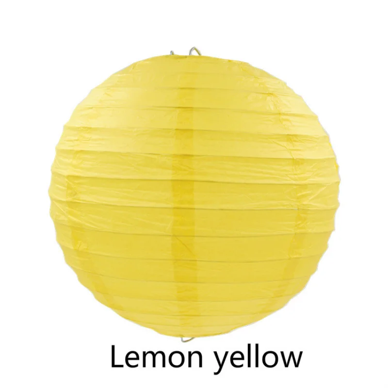 Farolillo de papel redondo chino para decoración de fiestas de cumpleaños, bodas y Navidad, regalo artesanal, farolillo colgante blanco, suministros de bolas
