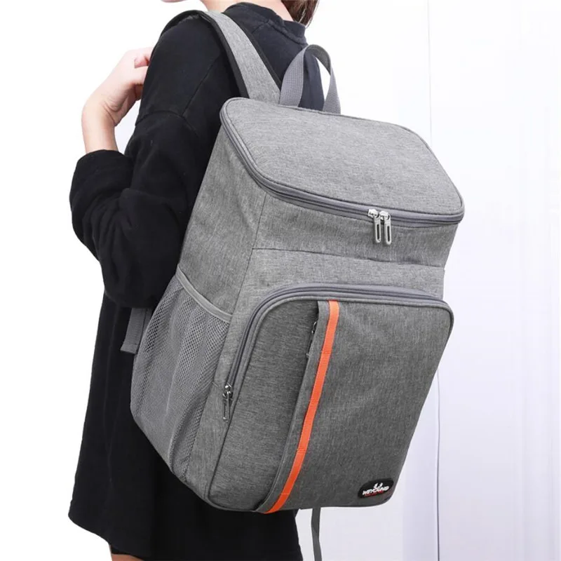 

15/18L Extra Large Thermal Food Bag Cooler Bag Refrigerator Takeaway Box Fresh Keeping Food Delivery Backpack Insulated Cool Bag