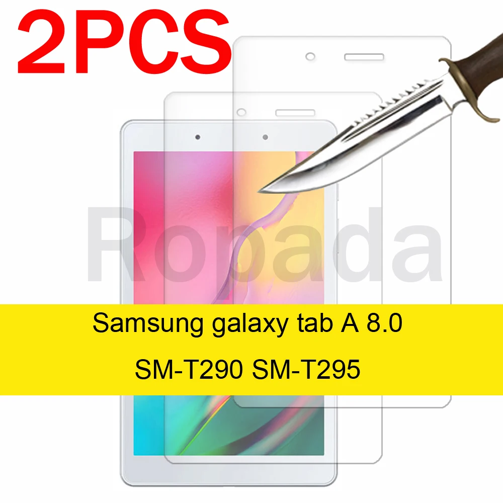 2PCS Glass For Samsung galaxy Tab A SM-T350 T380 P200 T290