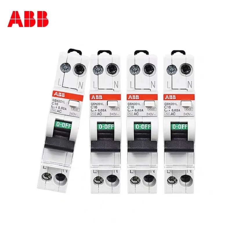 

ABB GSN201L Residual current protection circuit breaker GSN201L 1P+N 6A 10A 16A 20A 25A type C AC electronic