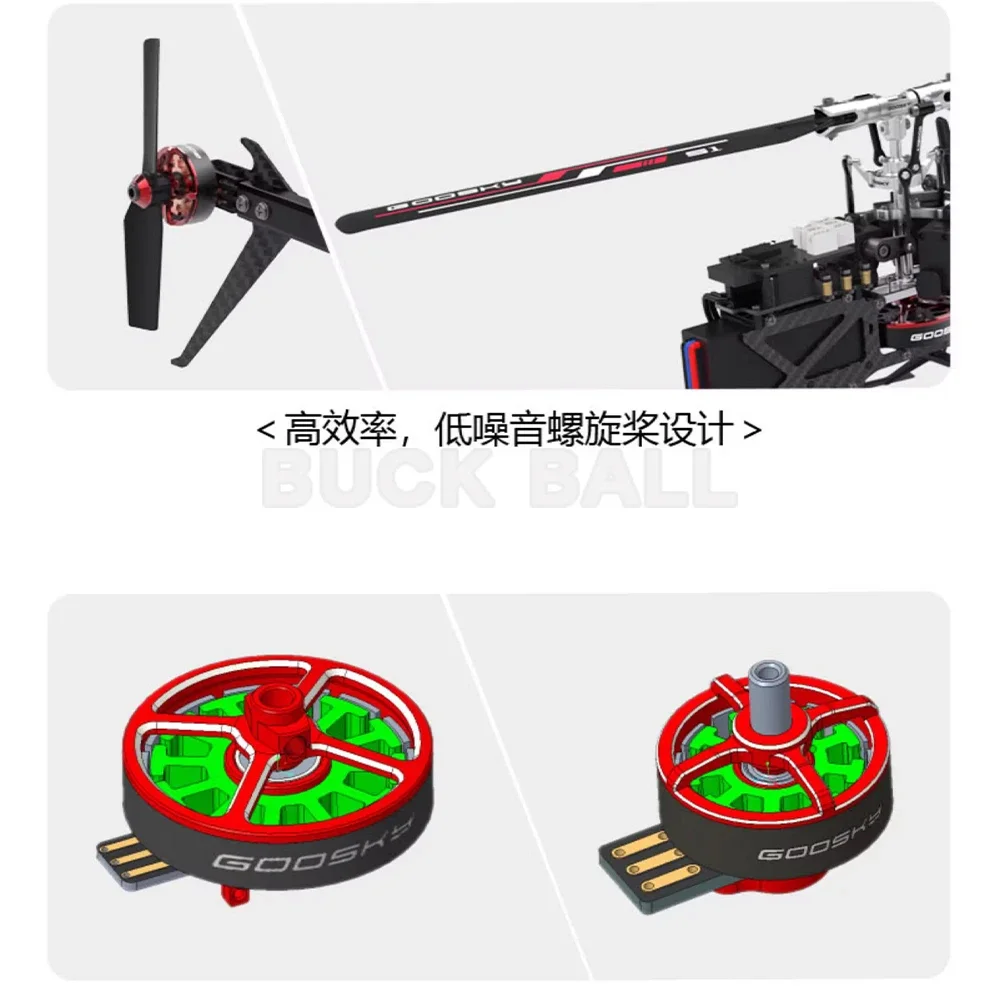 Goosky S1 Bnf/Rtf 3d 6ch Stunt Double Brushless Flybarless Direct-Drive Motor Direct Drive Helicopters Rc Airplane Gift
