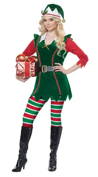 Vestido de reina de fiesta de Navidad, vestido de Papá Noel, vestido de princesa de fiesta de árbol de Navidad verde, disfraz de actuación escénica, vestido de cosplay