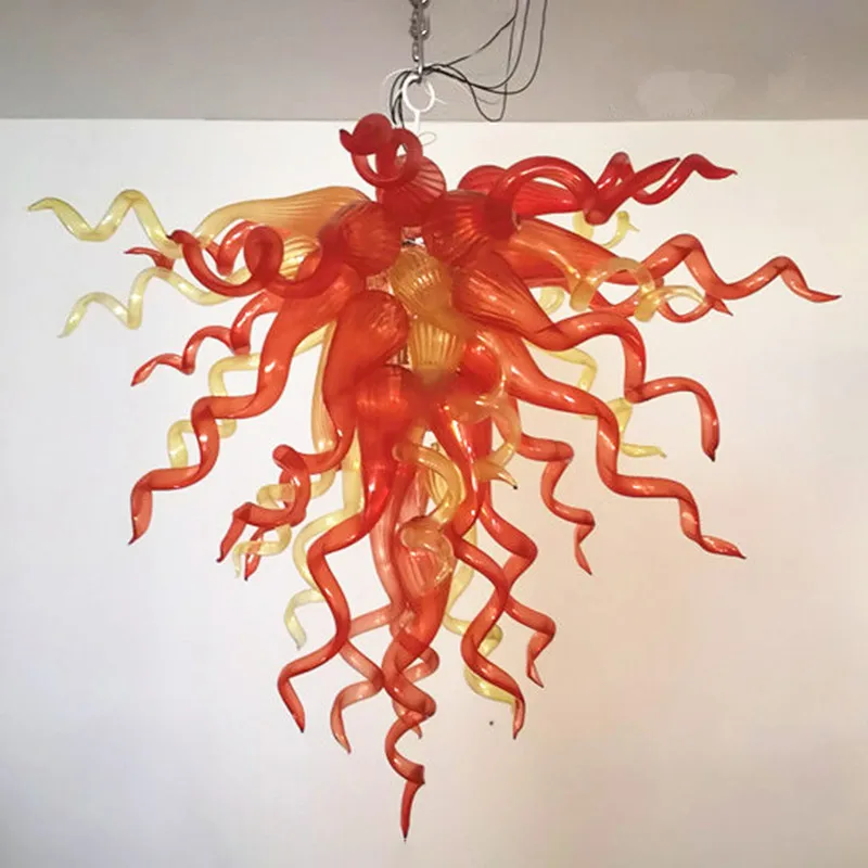 

Оранжевый подвесной телефон, дешевая ручная подвеска из выдутого стекла, светодиодные люстры для столовой, современная кухня