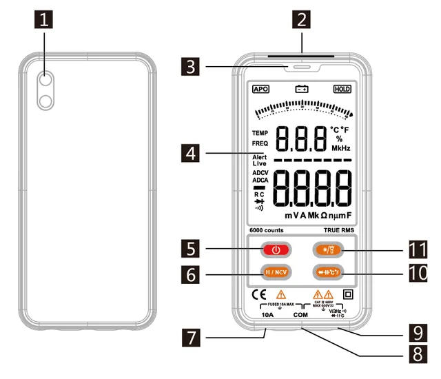 MX655 - Pince multimètre 1000 A AC/DC 40mm - METRIX - MX0655Z - Distrimesure