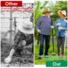 Garden Hoe Tool 1.2/1.6M Steel Sharp Stirrup Loop Hoe Removal Puller Gardening Tools Weeding Artifact Uprooting Weeding Tool 6