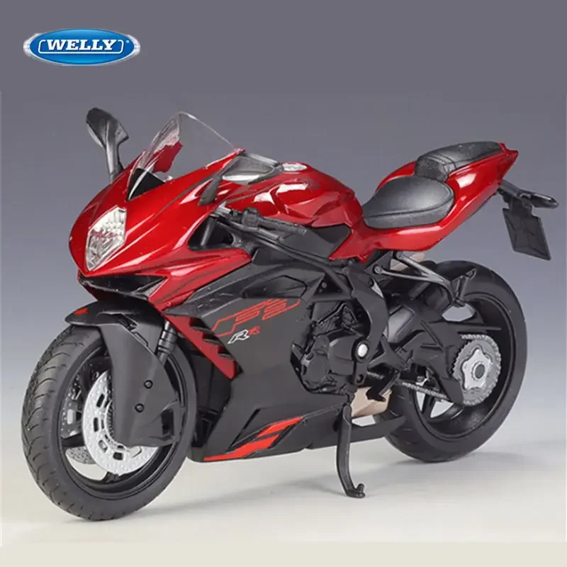 WELLY 1:18 MV Agusta F3 RR 합금 오토바이 모델, 다이캐스트 금속 장난감, 스트리트 레이싱 오토바이 모델 컬렉션, 어린이 선물, 신제품 
