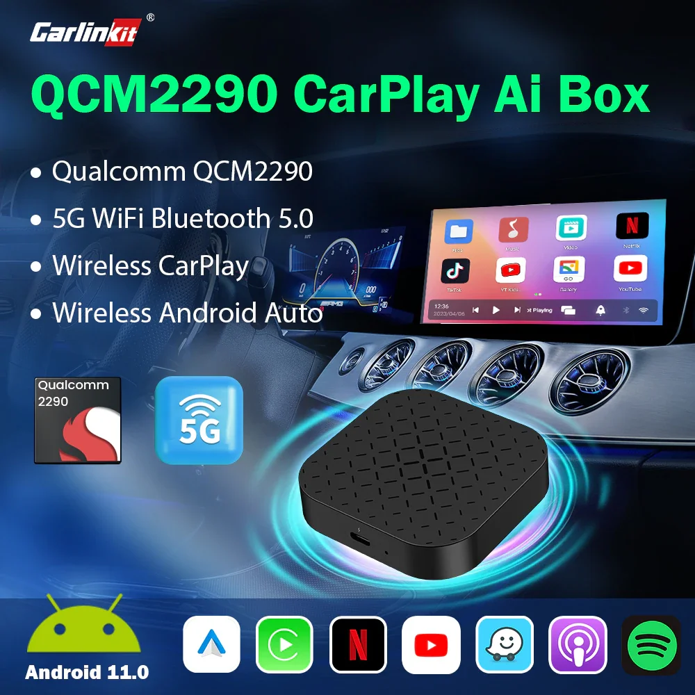 Android 11 Carlinkit Tbox Basic Netflix Ai Box Wireless Android Auto C –  Carlinkit Wireless CarPlay Official Store