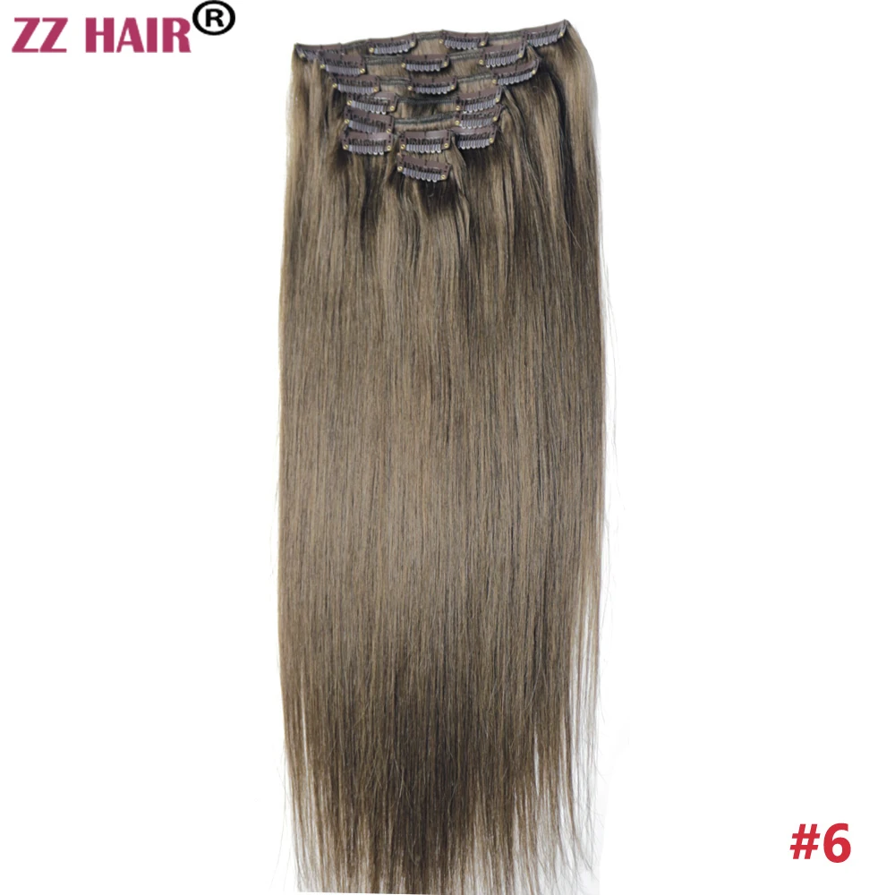 Kit Extensions à Clips Cheveux 100% Naturels Remy - 42 à 60 Cm - Tête Complète - Neuf