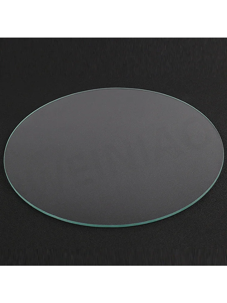 3D Printer Parts Hot Bed Round High Borosilicate Tempered Glass Plate Diameter 200 220mm