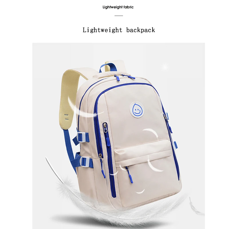 Women School Backpack for Student Nylon Simple Casual Travel Backpacks Ladies Fashion Back Pack Mochila Teen-agers Rucksack Sac