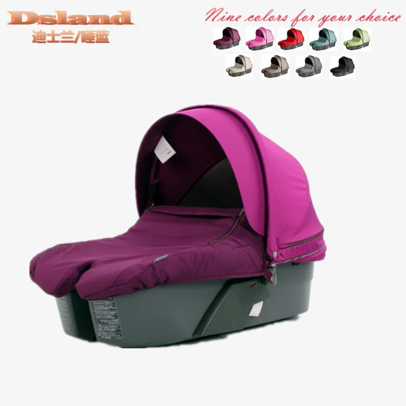 Dsland Sleeping Basket High Landscape Two-Way Sittable Reclinabile Passeggino A Quattro Ruote Stokke Sleeping Basket Universale