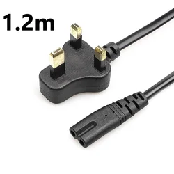 Universal 2 - Prong Power Cable - 1.2m Figure 8 Extension Cord (UK)