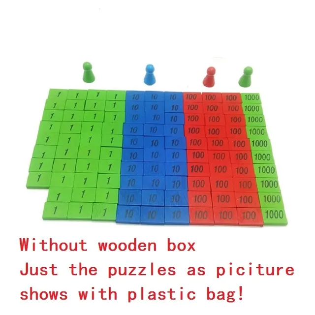 Stamp Game Wooden Toy Montessori Early Digital Learning Tool Arithmetic Math Wood Puzzle Number Boy Girl birthday Gift 1pc 6