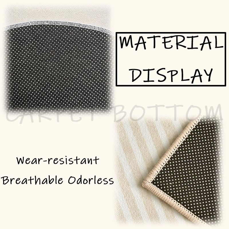 Minimalist Creative Dopamine Geometric Pattern Living Room Carpet Bedroom Room Floor Rugs Home Easy Repair Sofa Coffee Table Mat