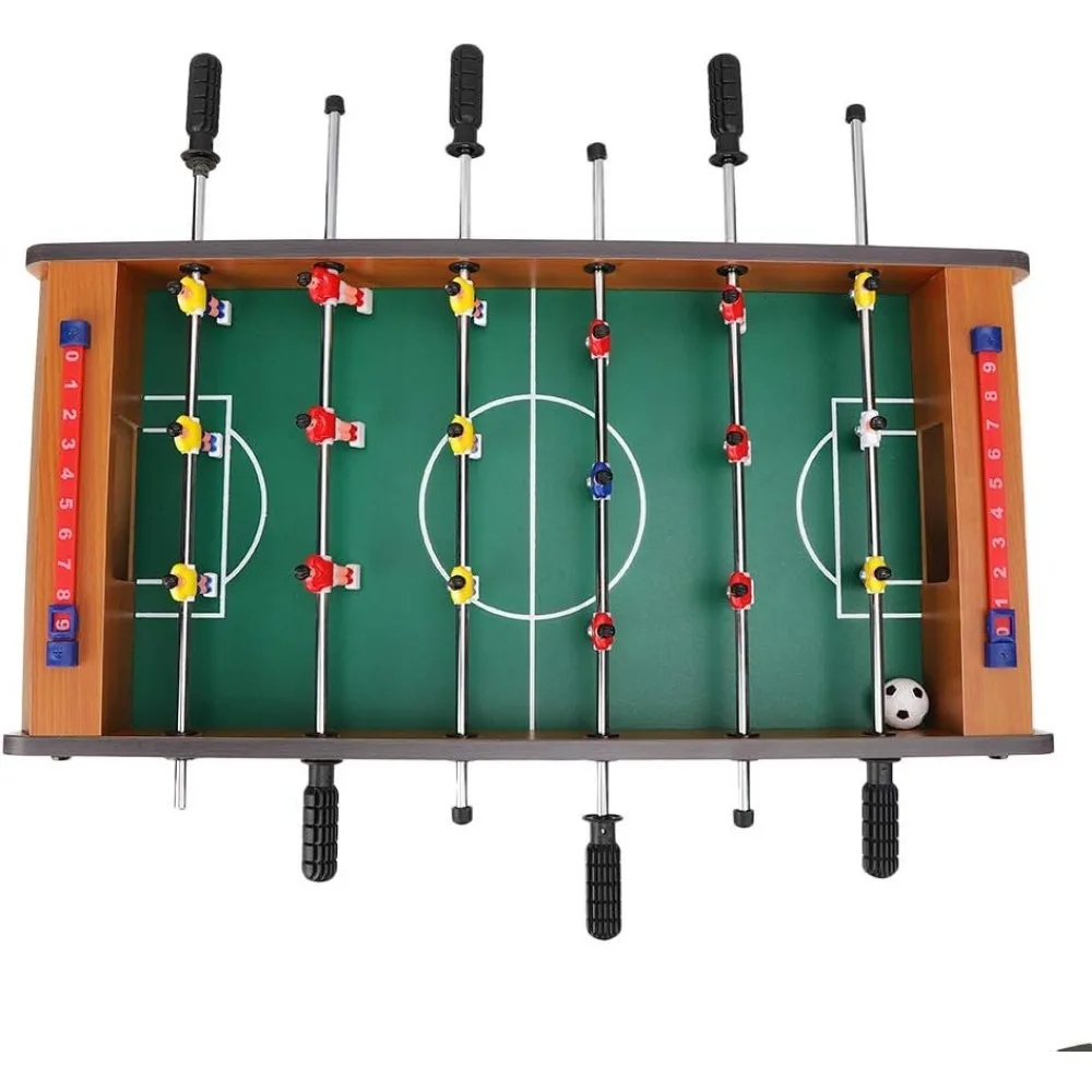 Football Table Mini Football Table Game Footballs Score Keepers Wood Soccer Table Top for Kids Family Night Parties Game Rooms 5