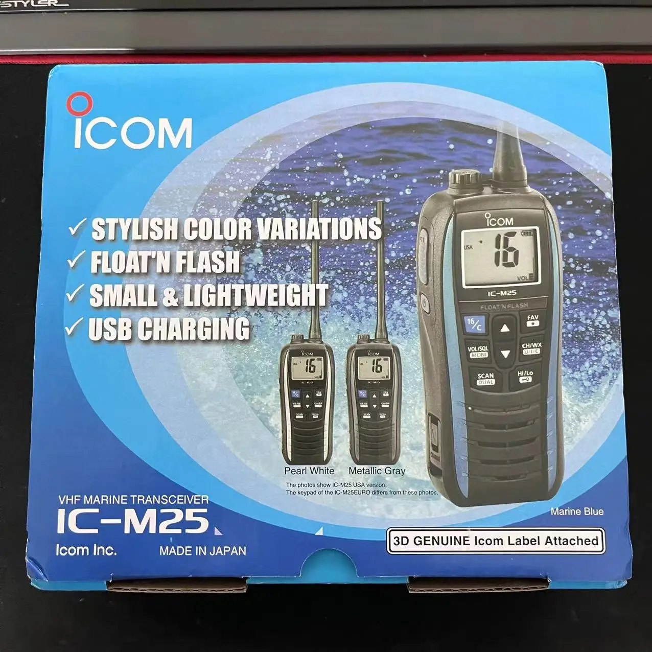 Walkie Talkie IC-M25 Marine VHF Floating VHF Waterproof Mobile Station