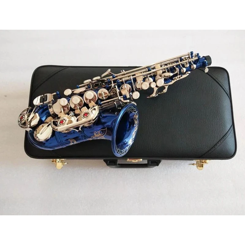 

B-flat bent soprano saxophone gold-plated key surface does not fade professional-grade tone saxo soprano jazz instrument soprano