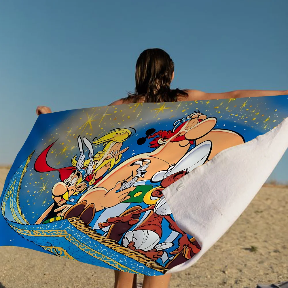 Anime Asterix Obelix Microfiber Beach Towel Absorbent Quick Dry Soft Yoga Swimming Resort Mountain Climbing Towel 4