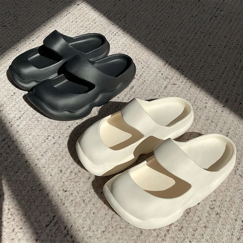 

Slides for Women Summer Shoes Fashion Solid Color Casual Slippers Designer Comfortable Beach Shoes Ladies Flip Flops Sandals