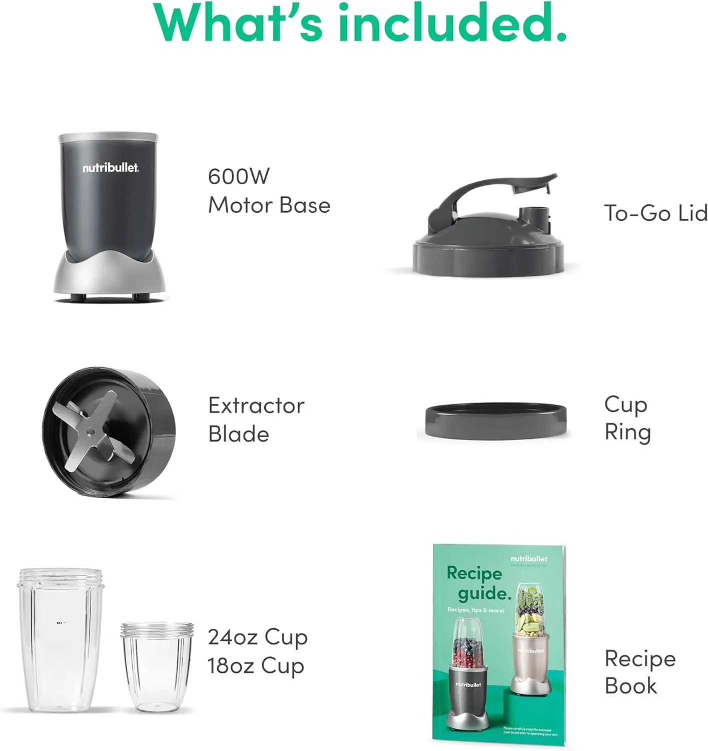 The Nutribullet Personal Blender (NBR-0601) is a versatile kitchen appliance designed to simplify your meal prep. With its 600-watt motor and 24-ounce capacity, it effortlessly blends ingredients for shakes, smoothies, and even food preparation tasks. 6