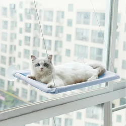 Cozy Cat Hammock - Premium Hanging Pet Bed and Window Seat (Blue)