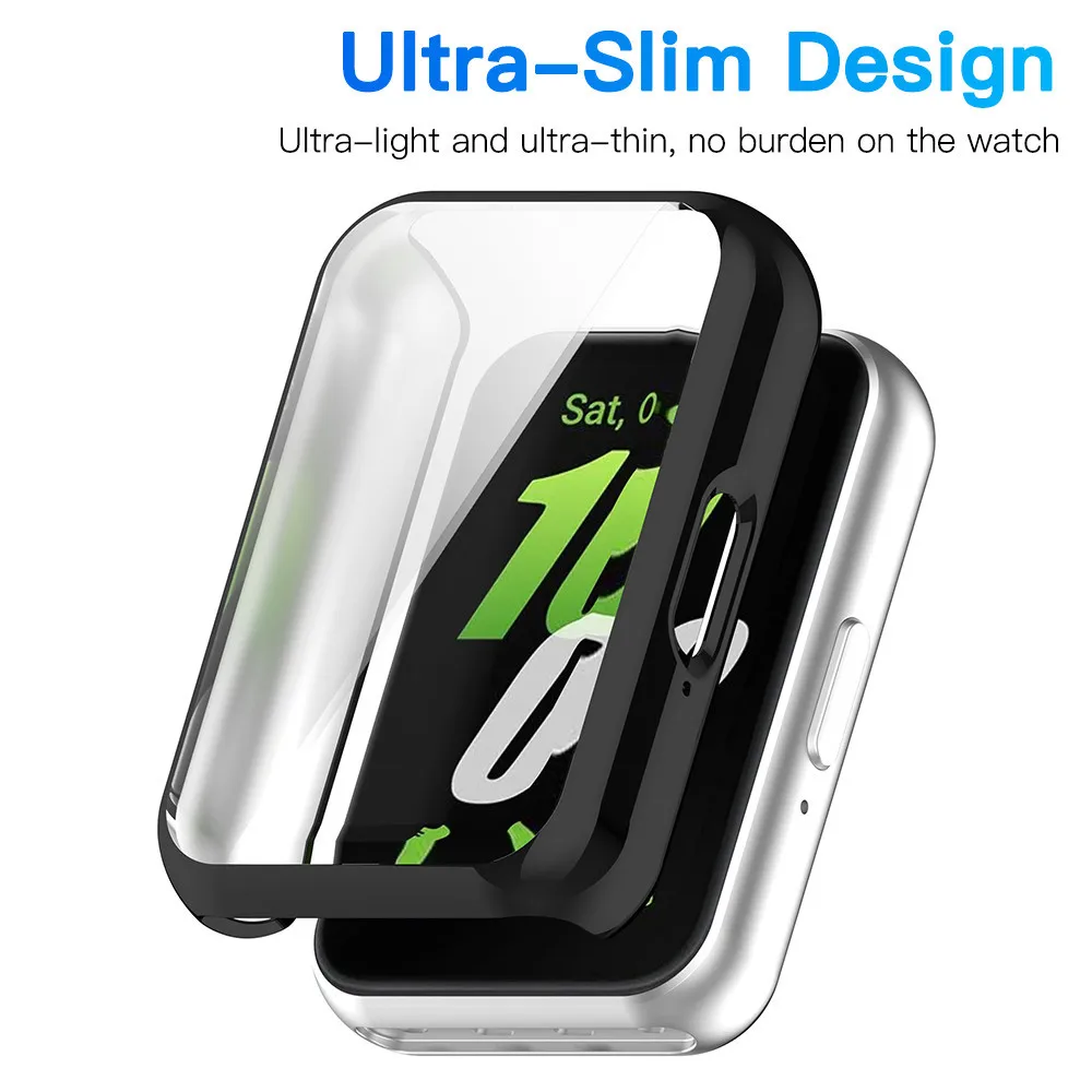 Full Coverage TPU Bumper Screen Protector Case - Soft Protective Cover
