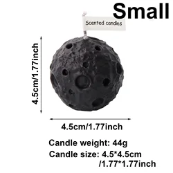 Lunar Glow Handmade Soy Wax Candle Set - Perfect for Gifting & Home Décor (Black Small)