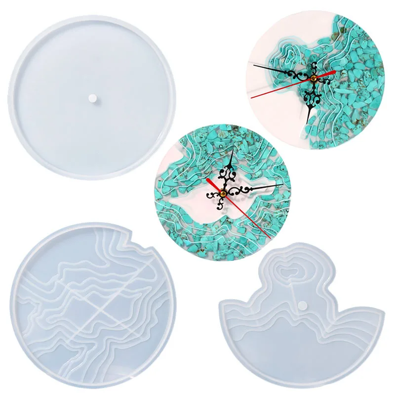 Resin Mold Silicone Clocks | Epoxy Accessories Clock | Epoxy Resin