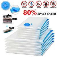 Home Vacuum Bag for Clothes Quilt Clothes Quilt Seal Compressed Transparent Storage Bags Travel Foldable Saving Space Packing 1